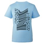 Mens Goose Waves Organic Cotton Light Blue T-Shirt Back